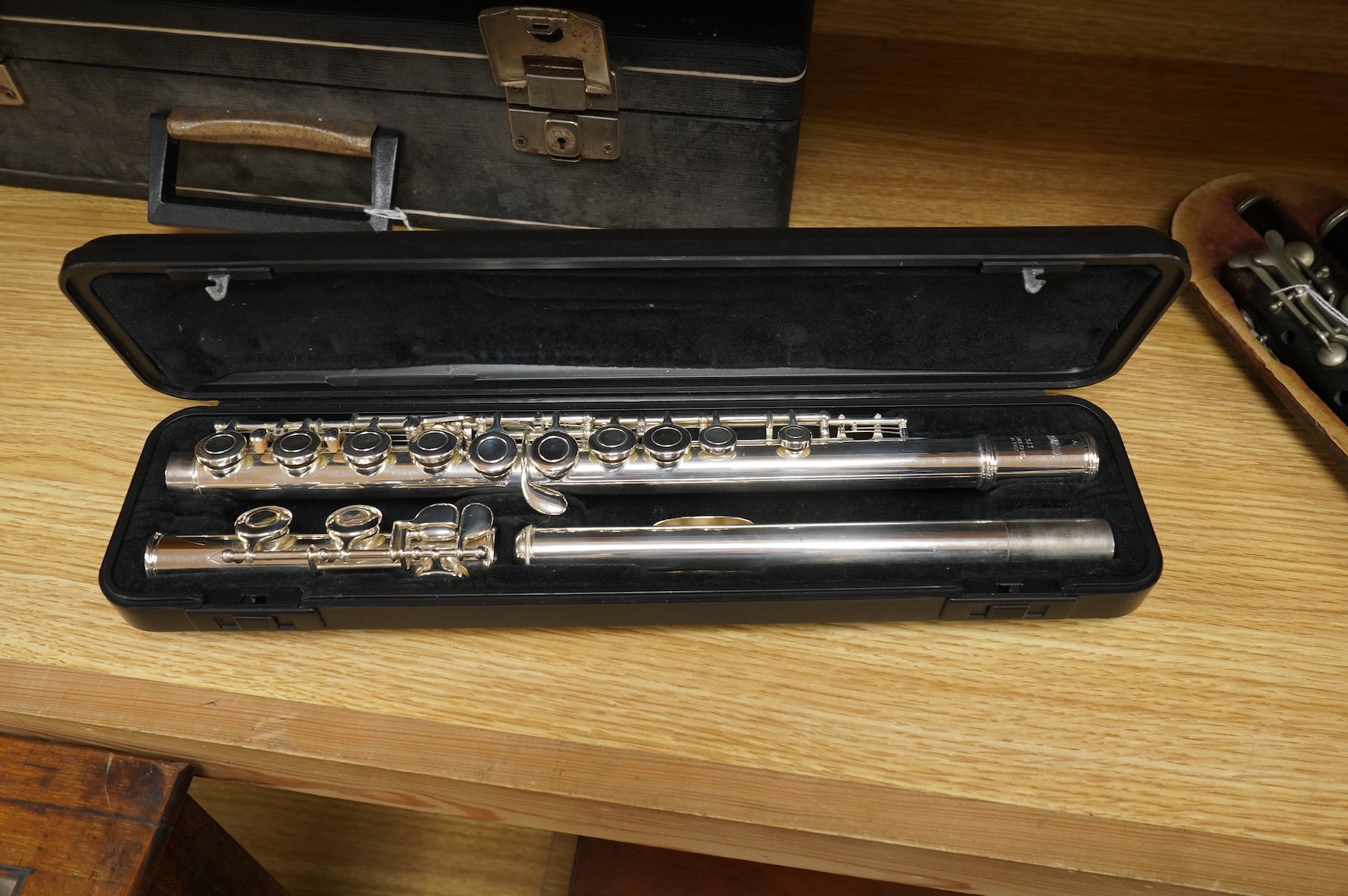 A cased Yamaha 211 flute
